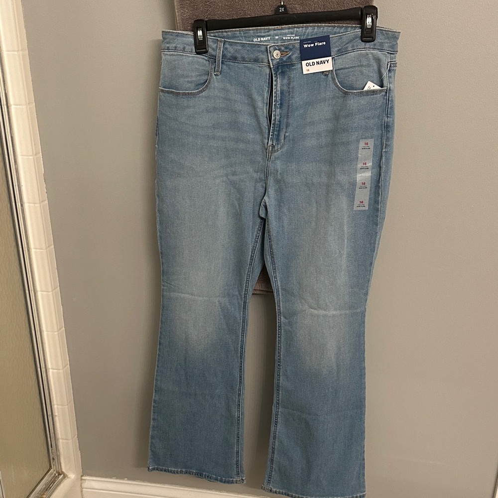 Old Navy Light Blue Flare Jeans